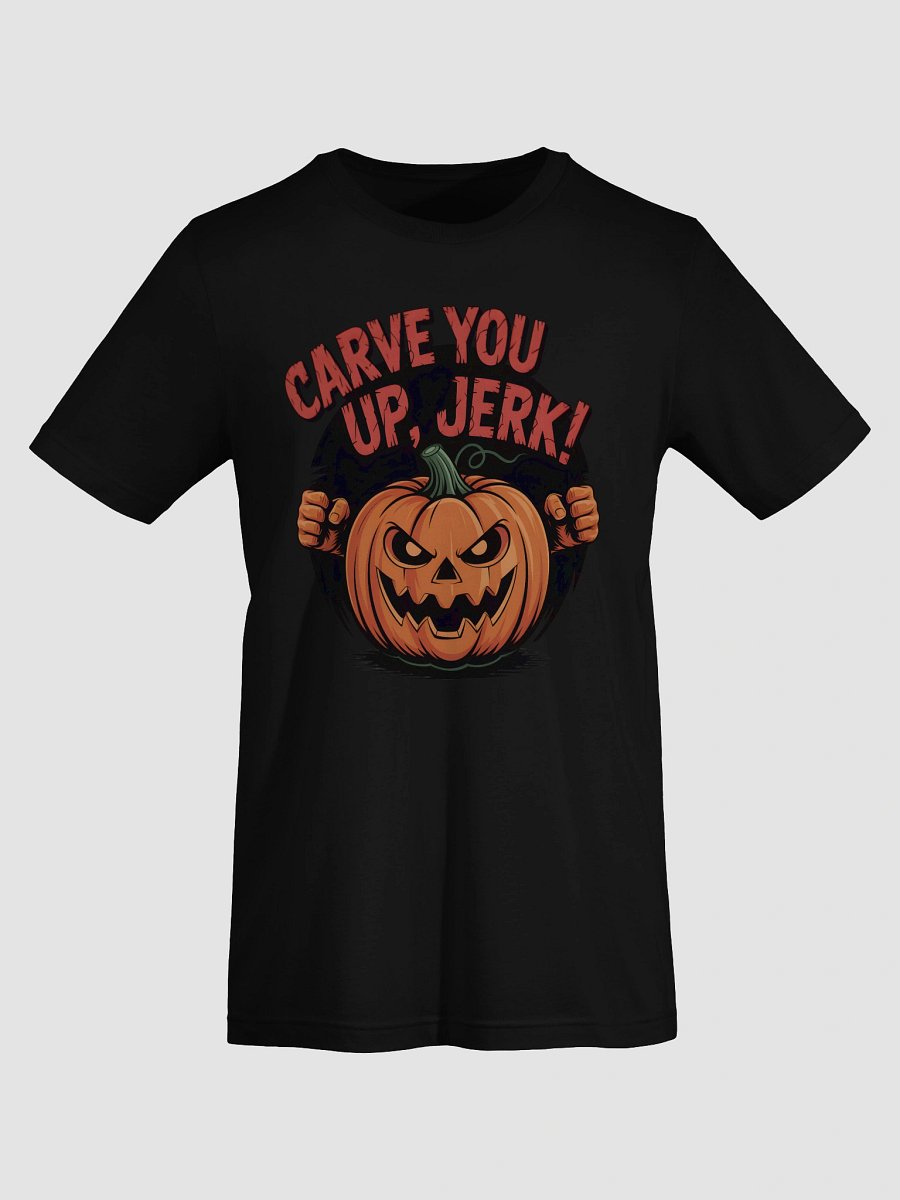 Menacing Pumpkin Carve-Up T-Shirt product image (44)