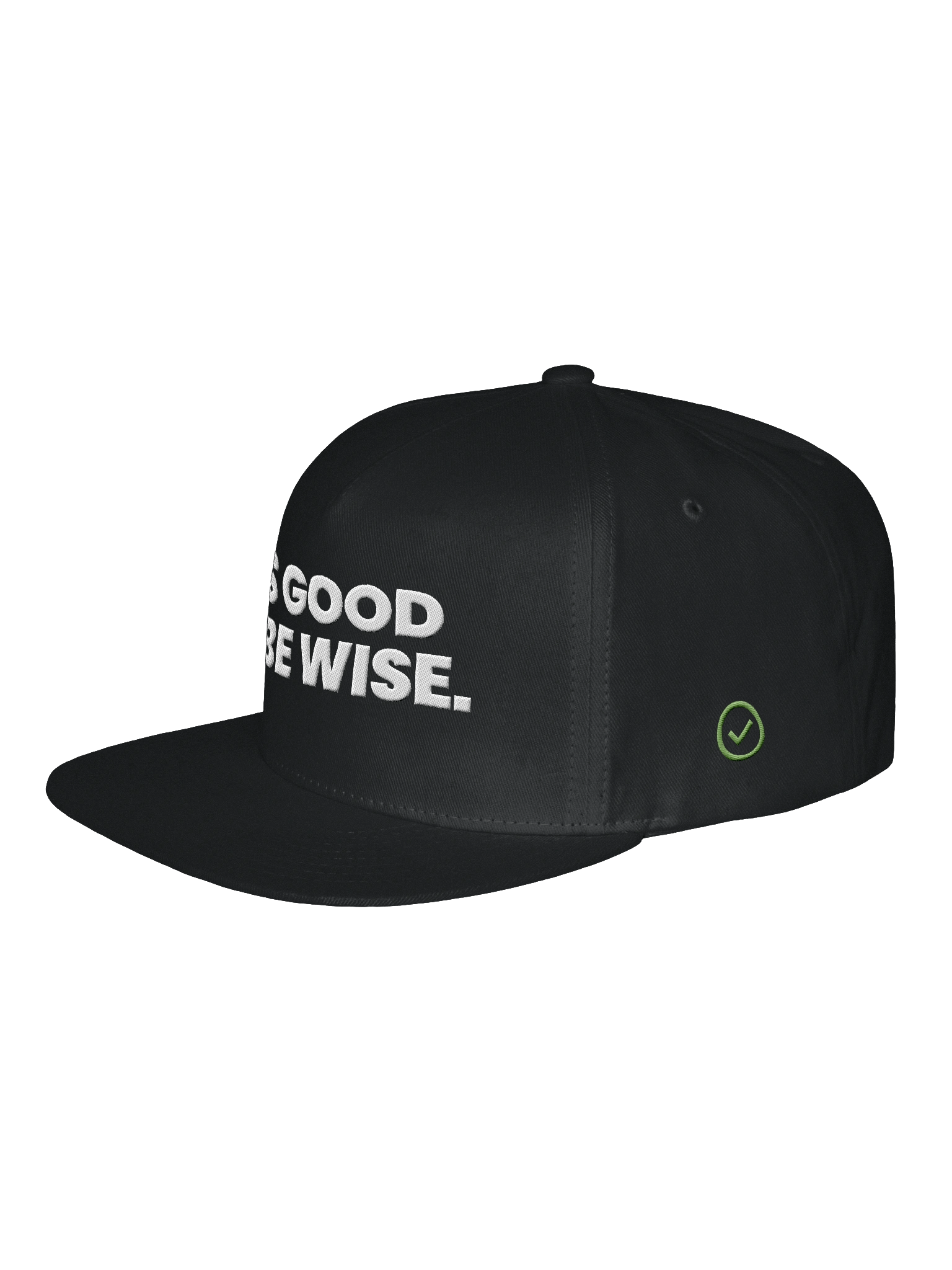 IT’S GOOD TO BE WISE Yupoong Flat Snapback Cap product image (4)