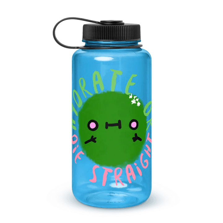 Hydrate or Die Straight Wide Mouth Water Bottle product image (3)