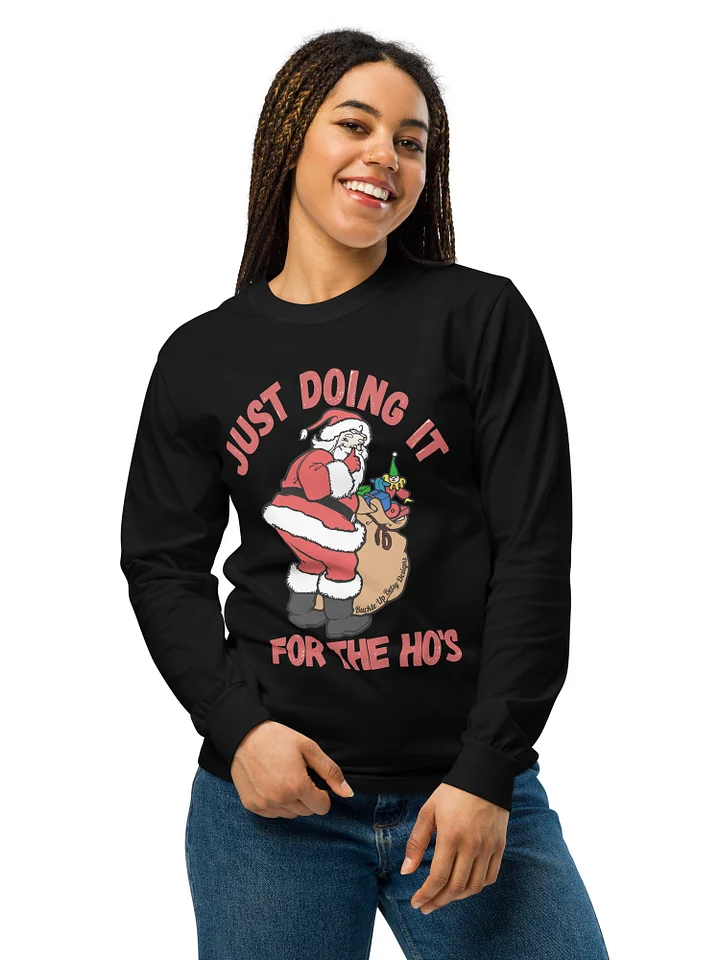 Holiday - Santa Just Doing It For the Ho's- Long-sleeve Comfort Colors product image (1)
