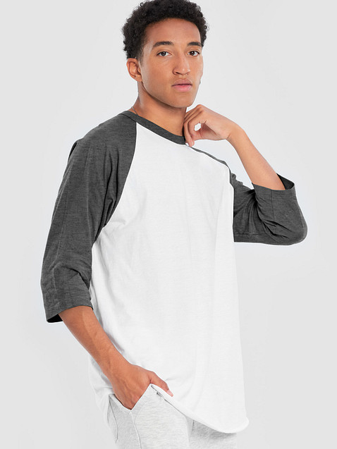 Photo showing Tultex Fine Jersey Raglan Tee