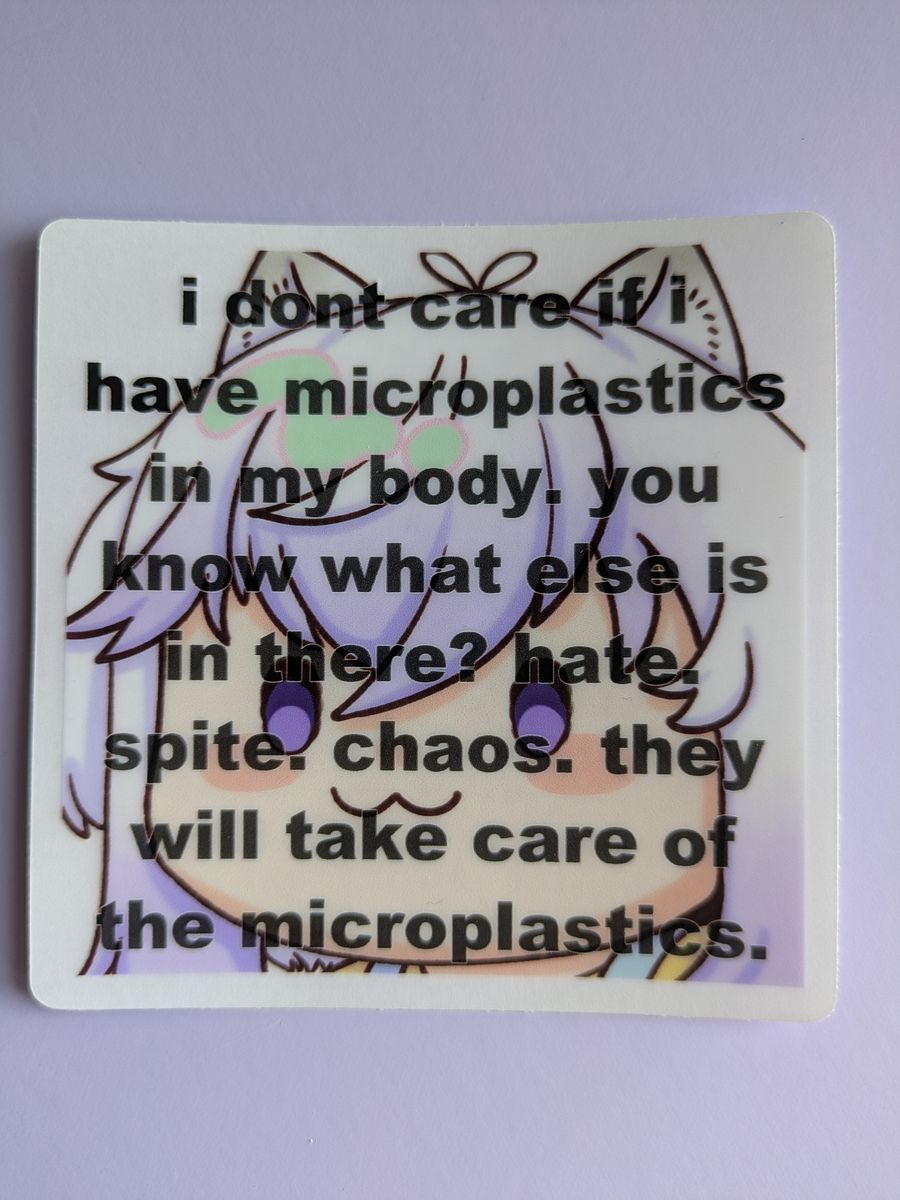 Microplastics Sticker product image (1)