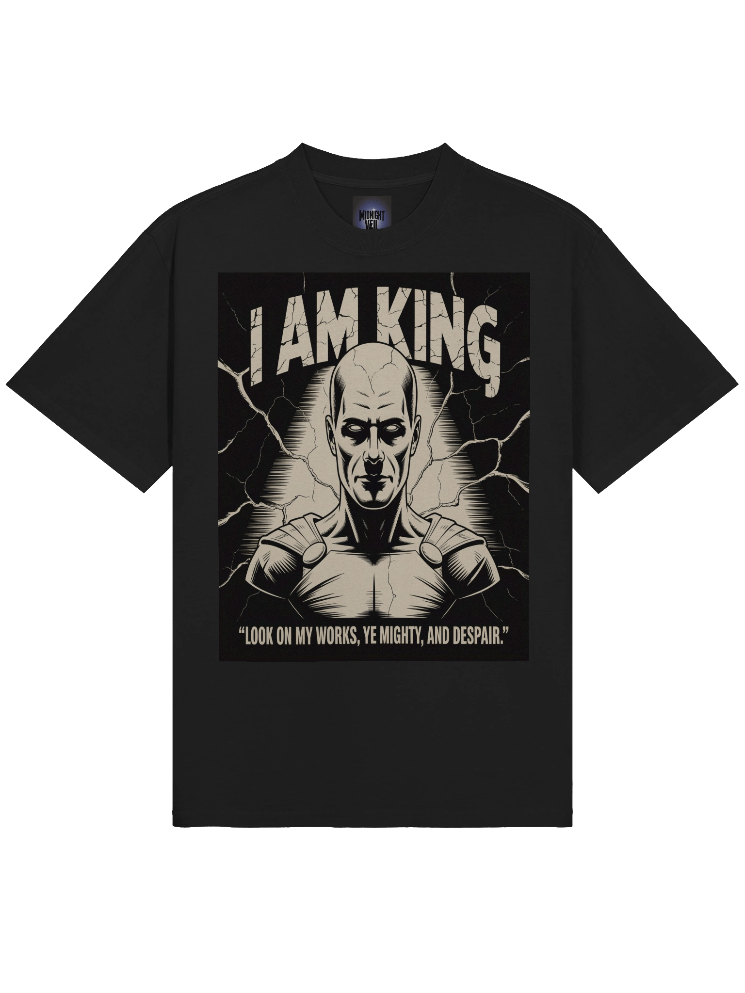 I Am King: Ozymandias Inspired Oversized Faded T-Shirt product image (5)