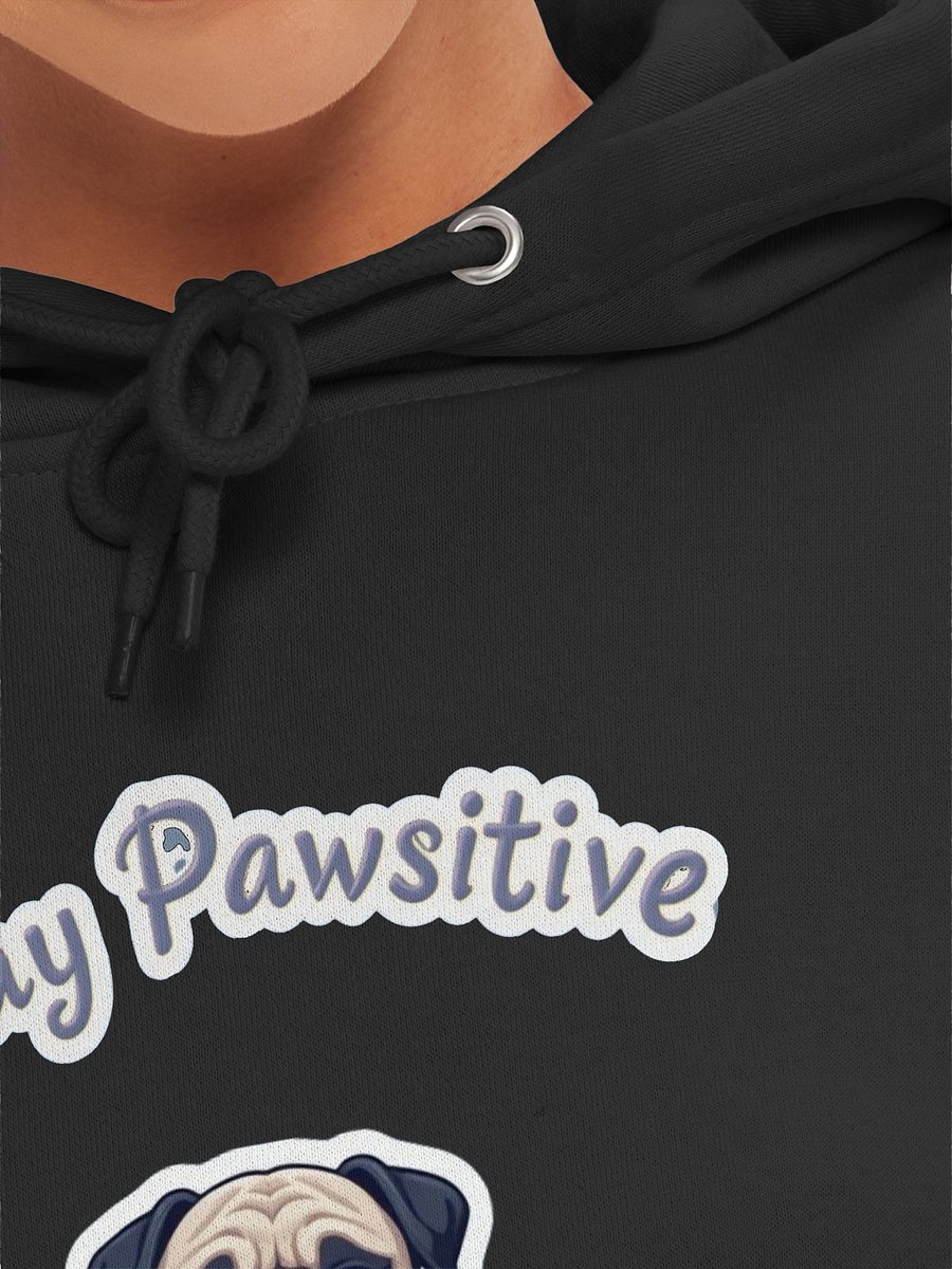Pawsitive Pug Meditative Hoodie product image (52)