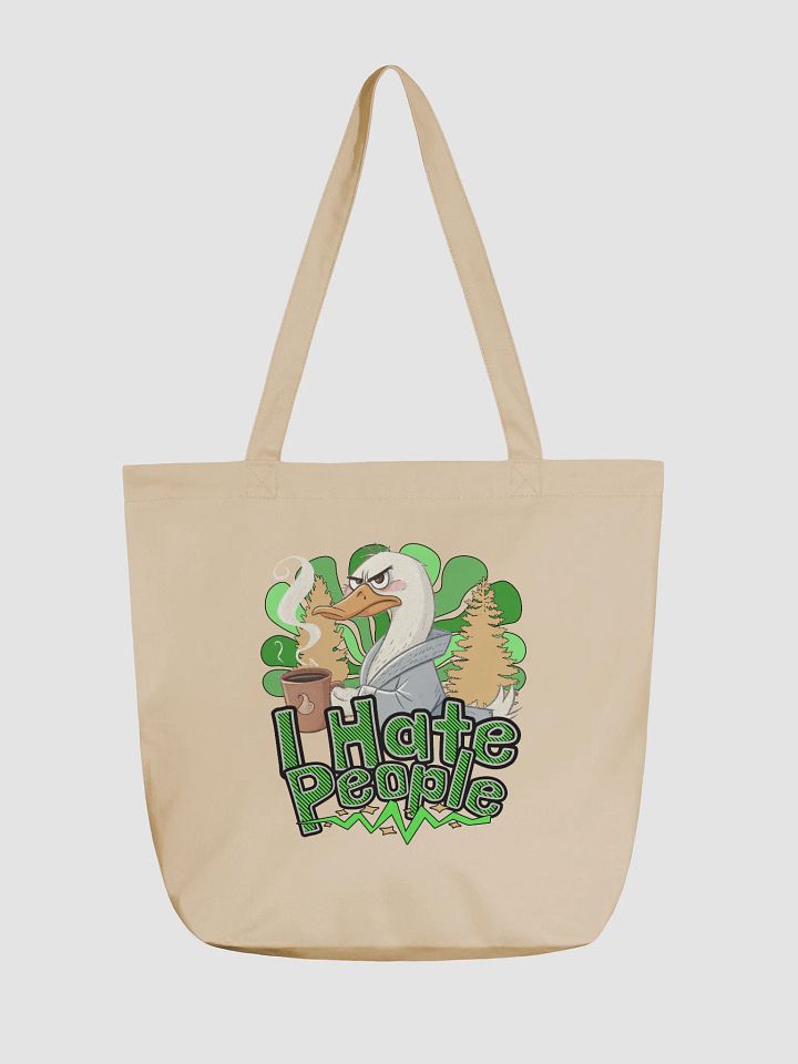 I Hate People Goose Quirky Eco-Friendly Tote Bag product image (5)