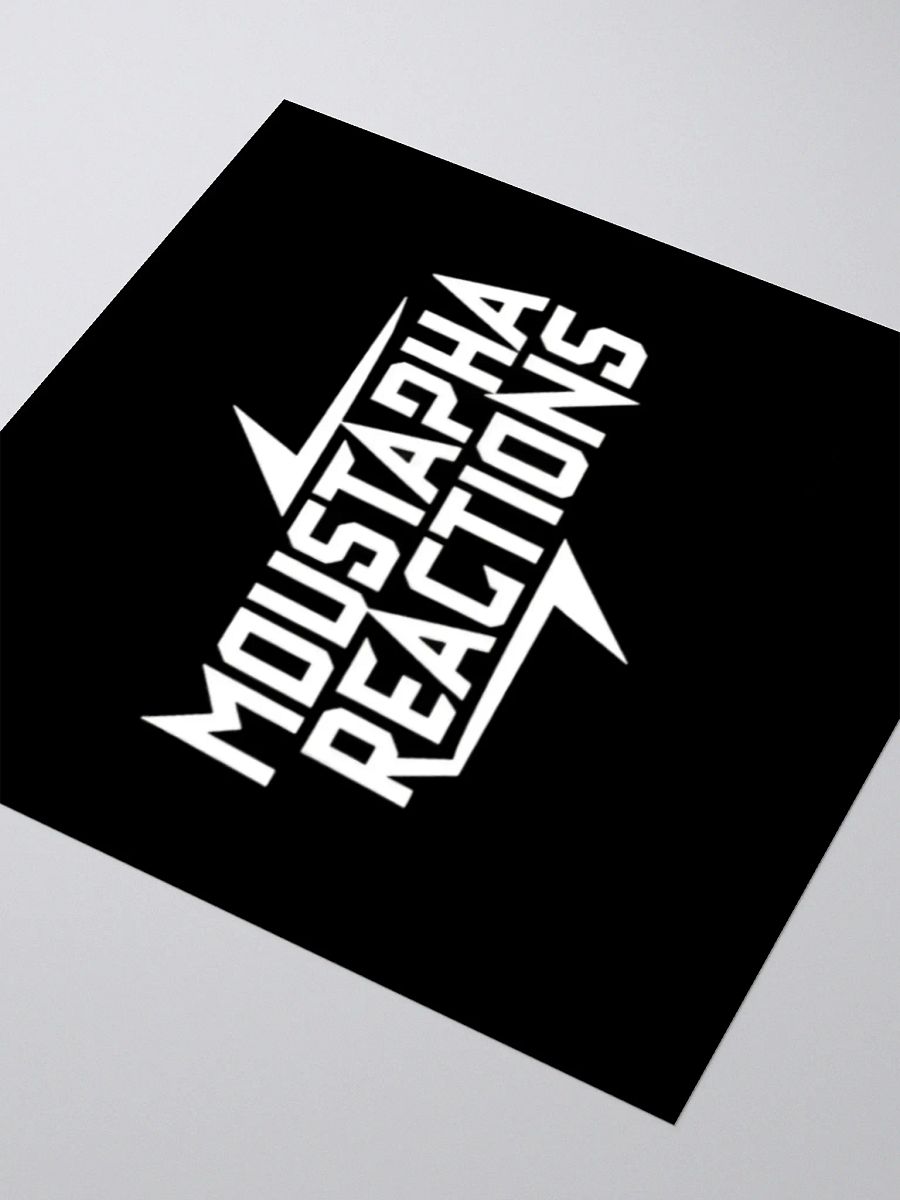 Moustapha Reactions Electric Vibes Kiss Cut Stickers - White_Black product image (8)