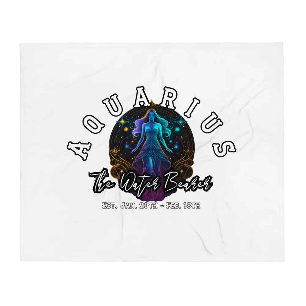 Aquarius - Zodiac Throw Blanket product image (1)