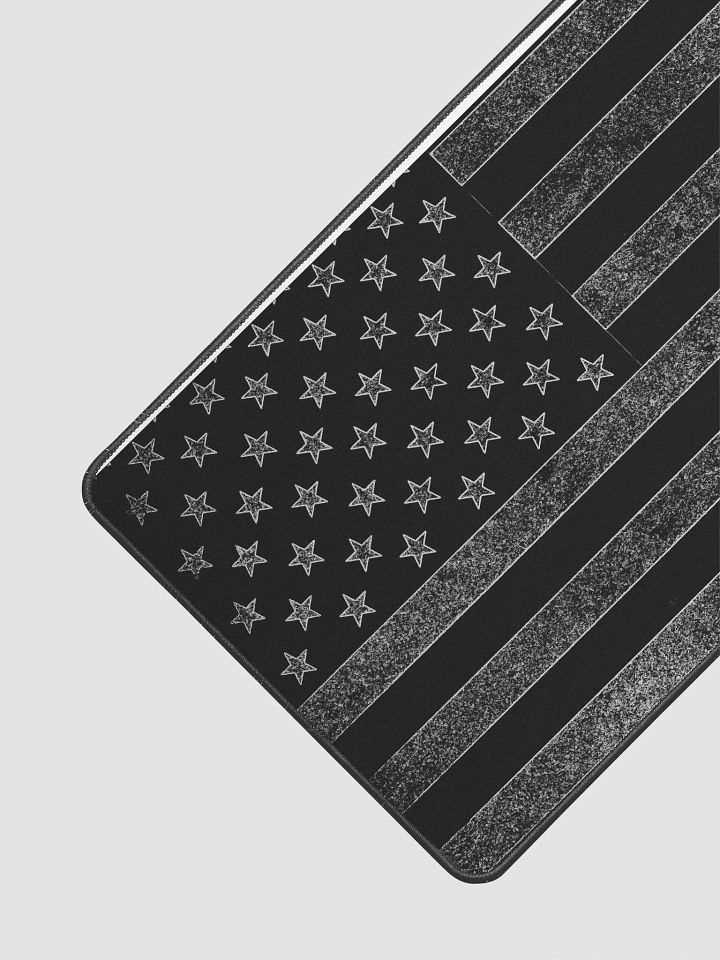 Grey scaled USA flag mouse pad product image (1)