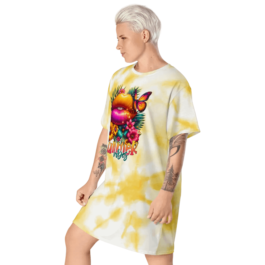 Butterfly Kiss Summer T-Shirt Dress product image (5)