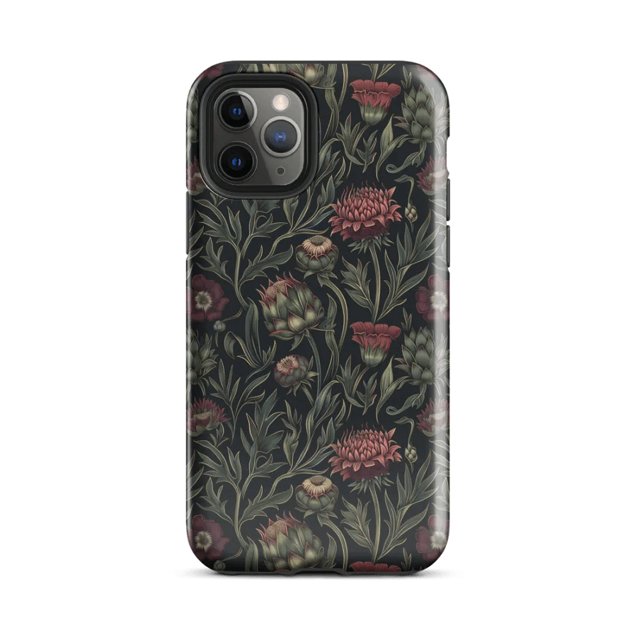 Floral Artichoke & Thistle, William Morris Style - Tough Phone Case product image (2)