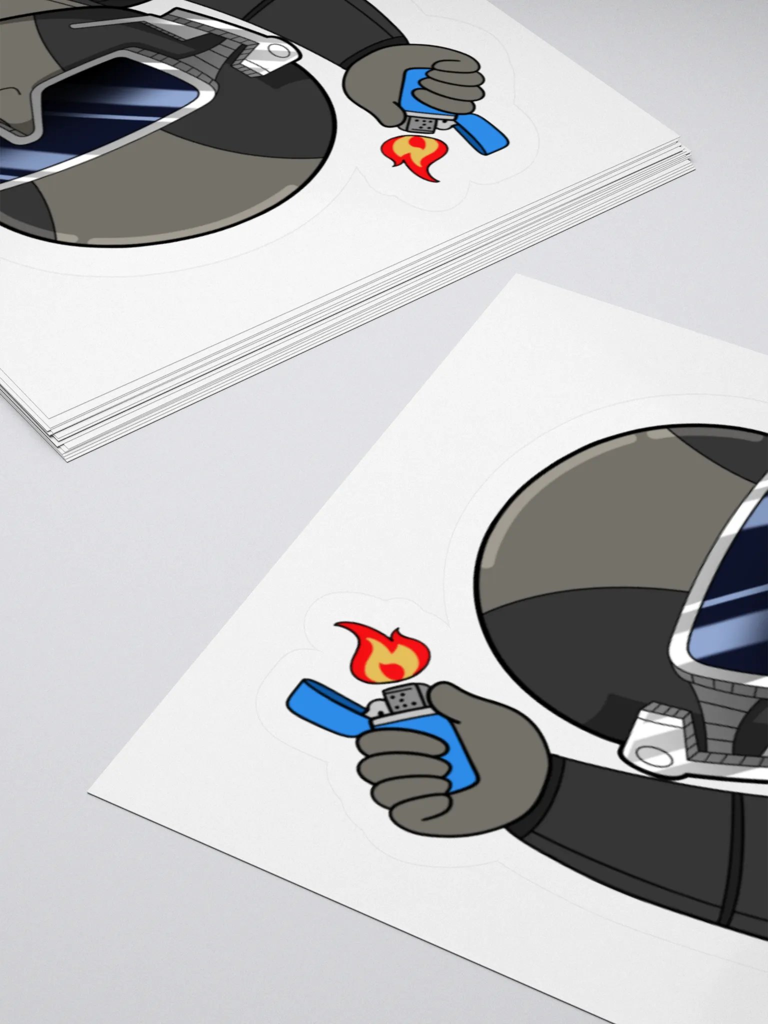 lighter emote Kiss Cut Stickers product image (11)