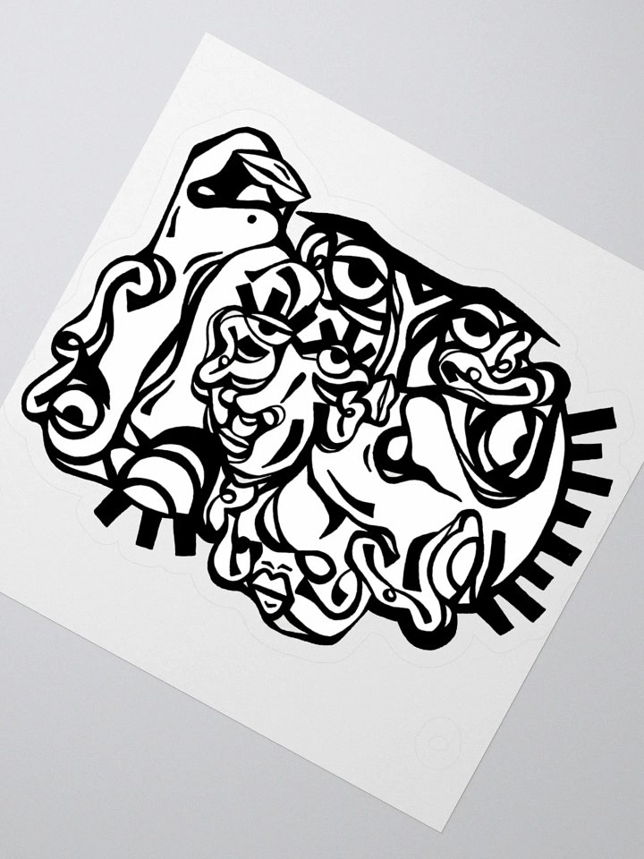 ALWAYS EVOLVING STICKER [BLACK & WHITE] product image (2)