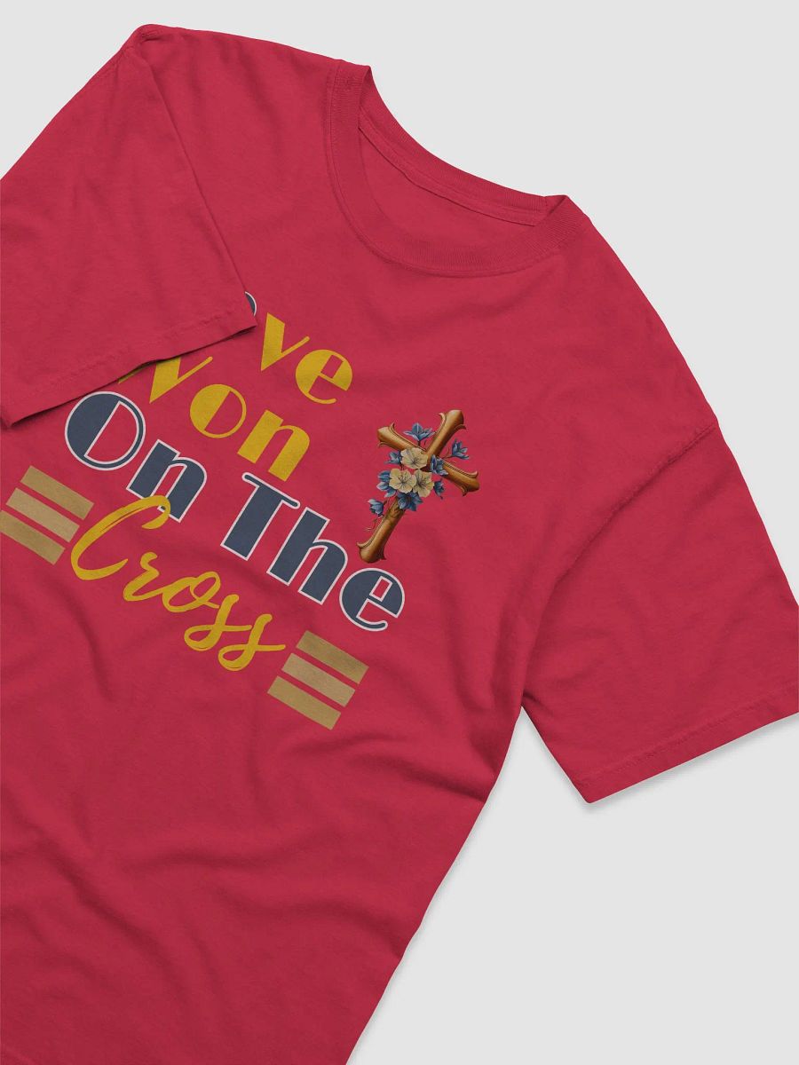 Love Won On The Cross, Christian Comfort Colors T-shirt product image (3)