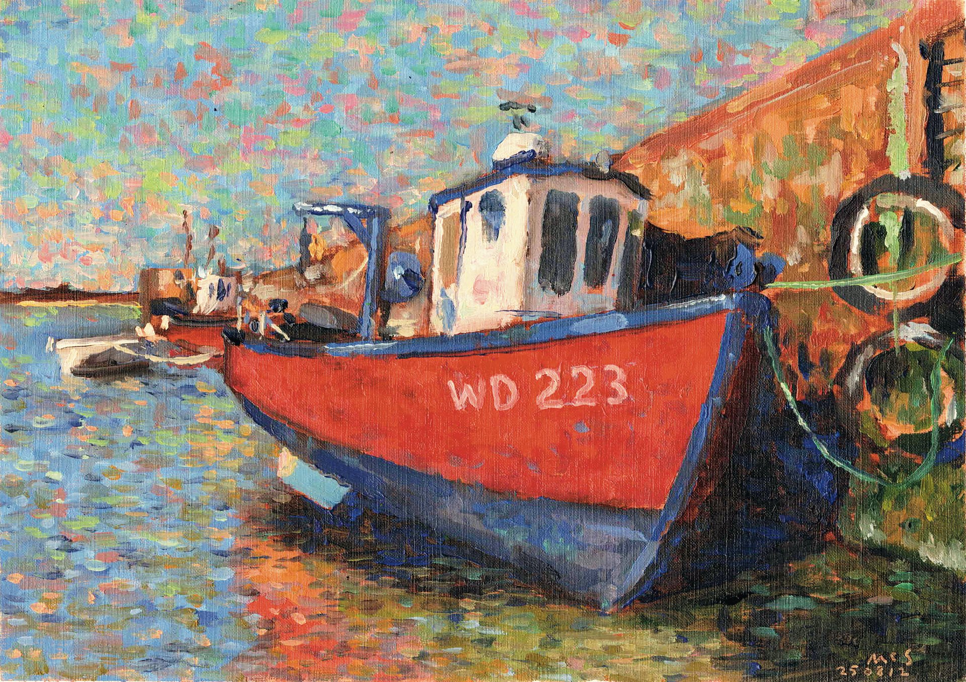 250810 Fishing Boat at Carne Poster Print. Unframed. product image (1)