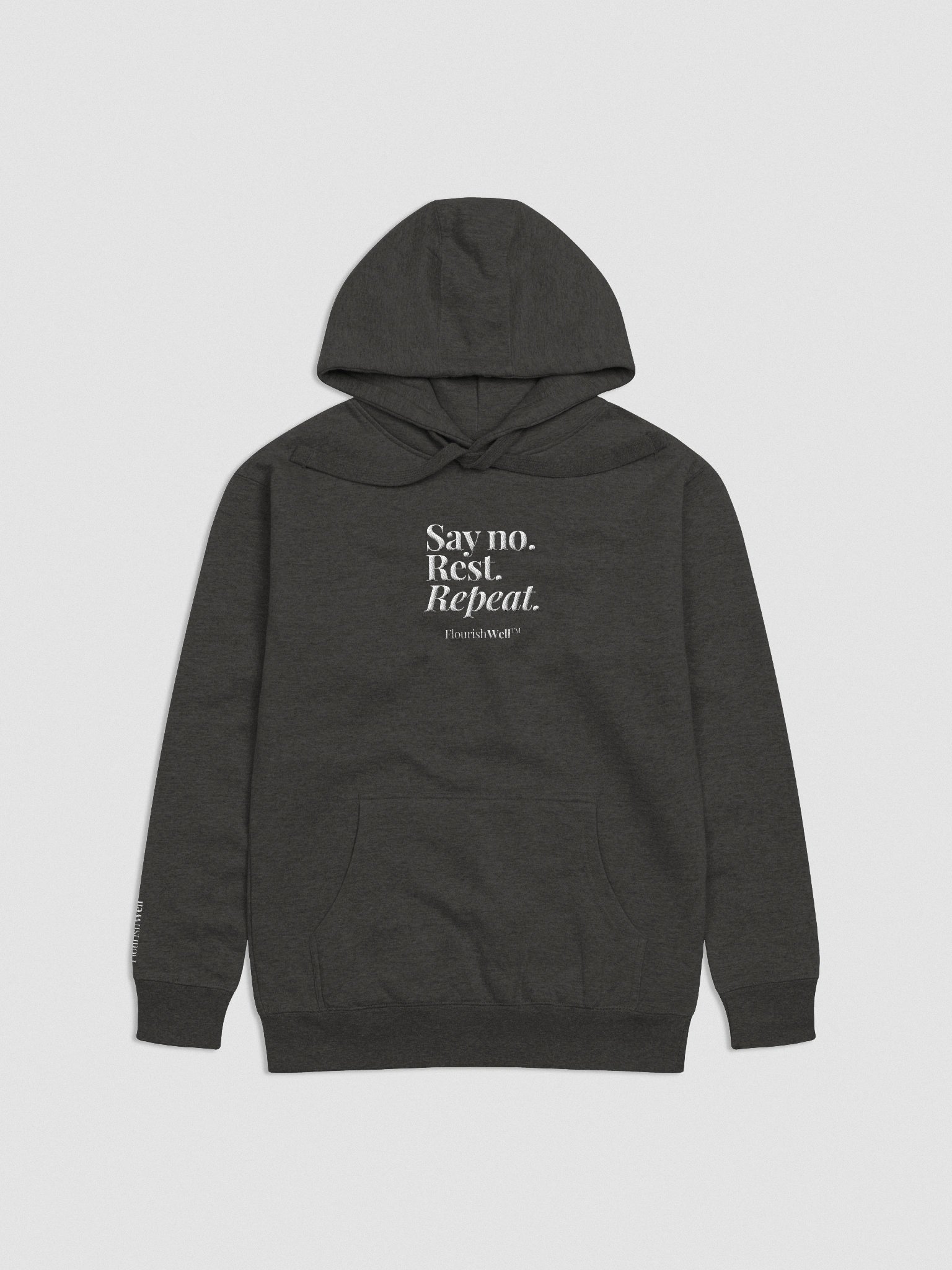 Unbothered (Black & White Embroidery) product image (1)