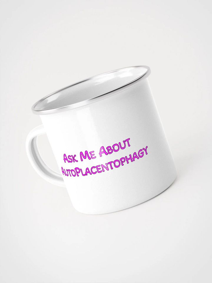 Ask Me About... Enamel Mug product image (1)