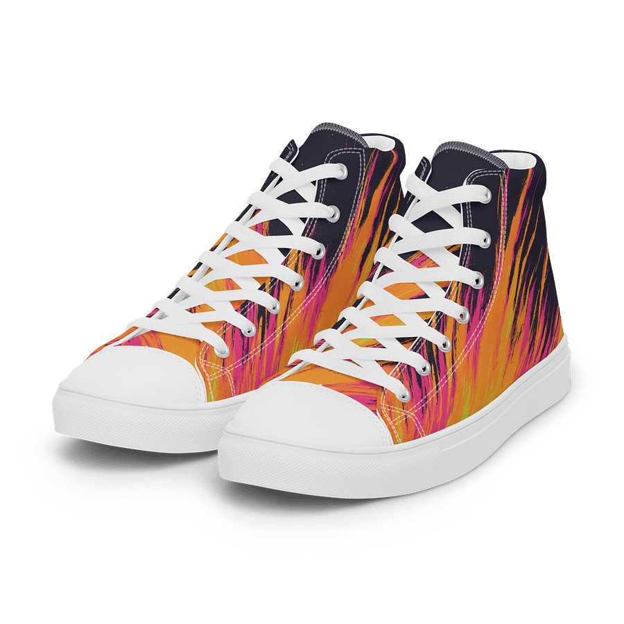 Fiery Burst Canvas High Tops product image (6)