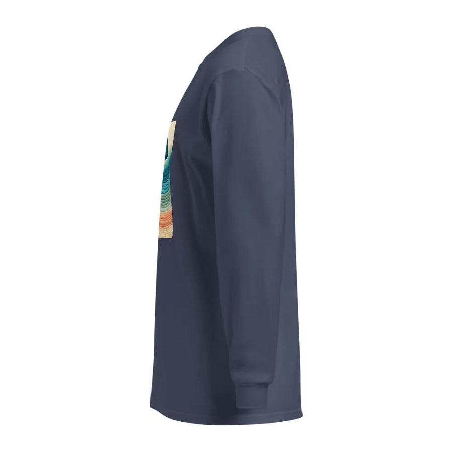 Ocean Waves Long Sleeve Shirt | AI Design abstract fluid product image (3)