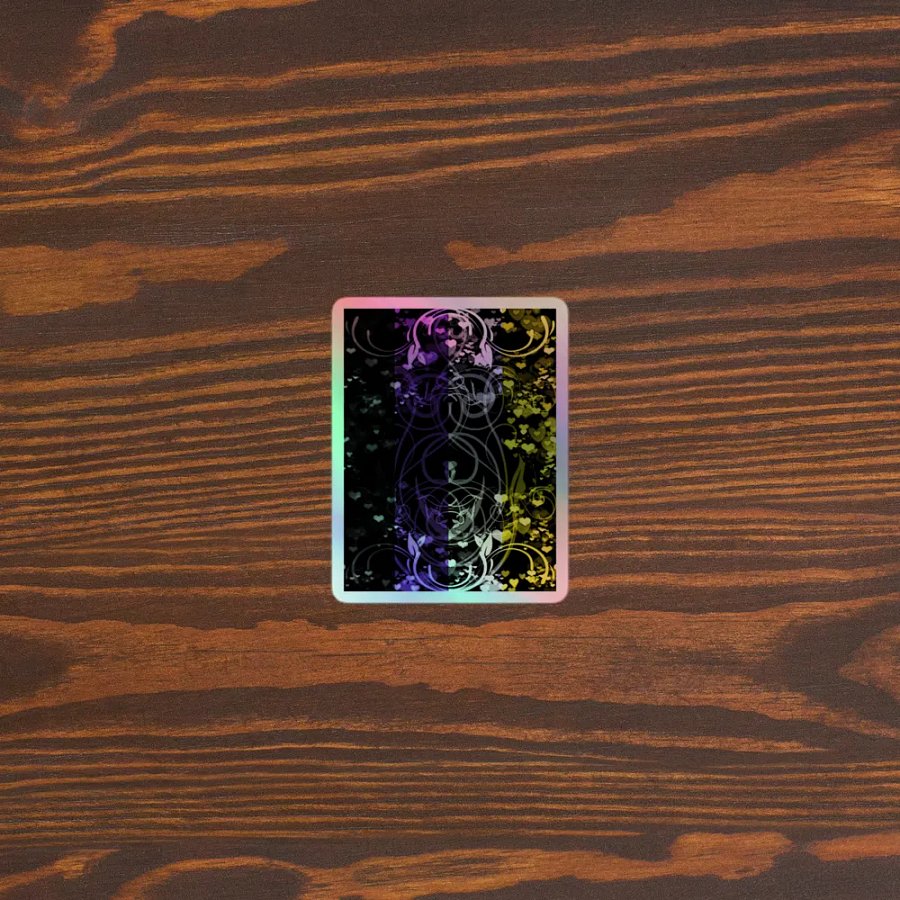 Nonbinary Pride Flag Sticker (Flourish Variation) product image (5)