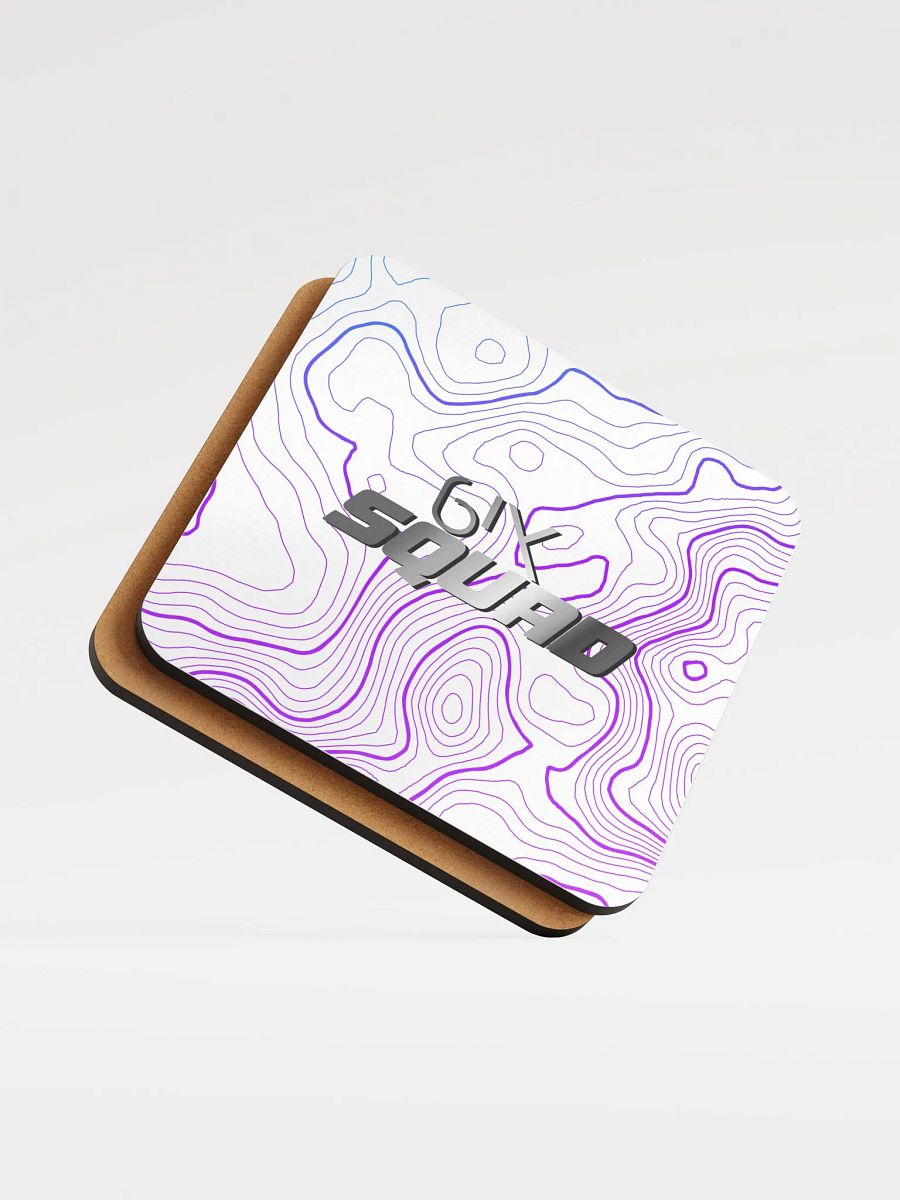 White Faded 6ix Squad Coaster product image (5)