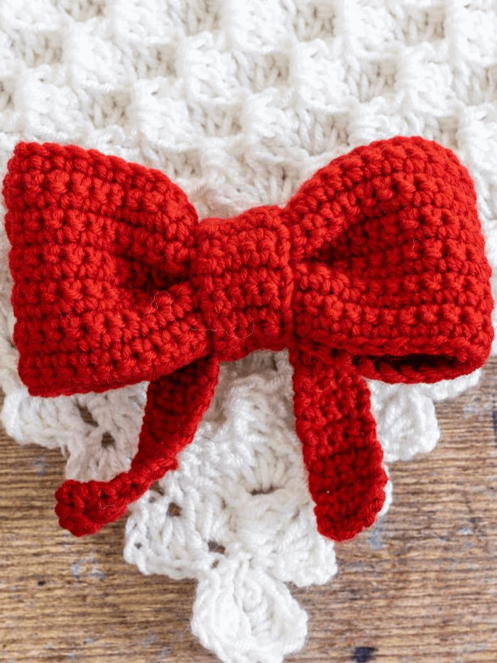 Crochet Pattern: Shell Stitch Baby Blanket (With 3D Bow) product image (5)