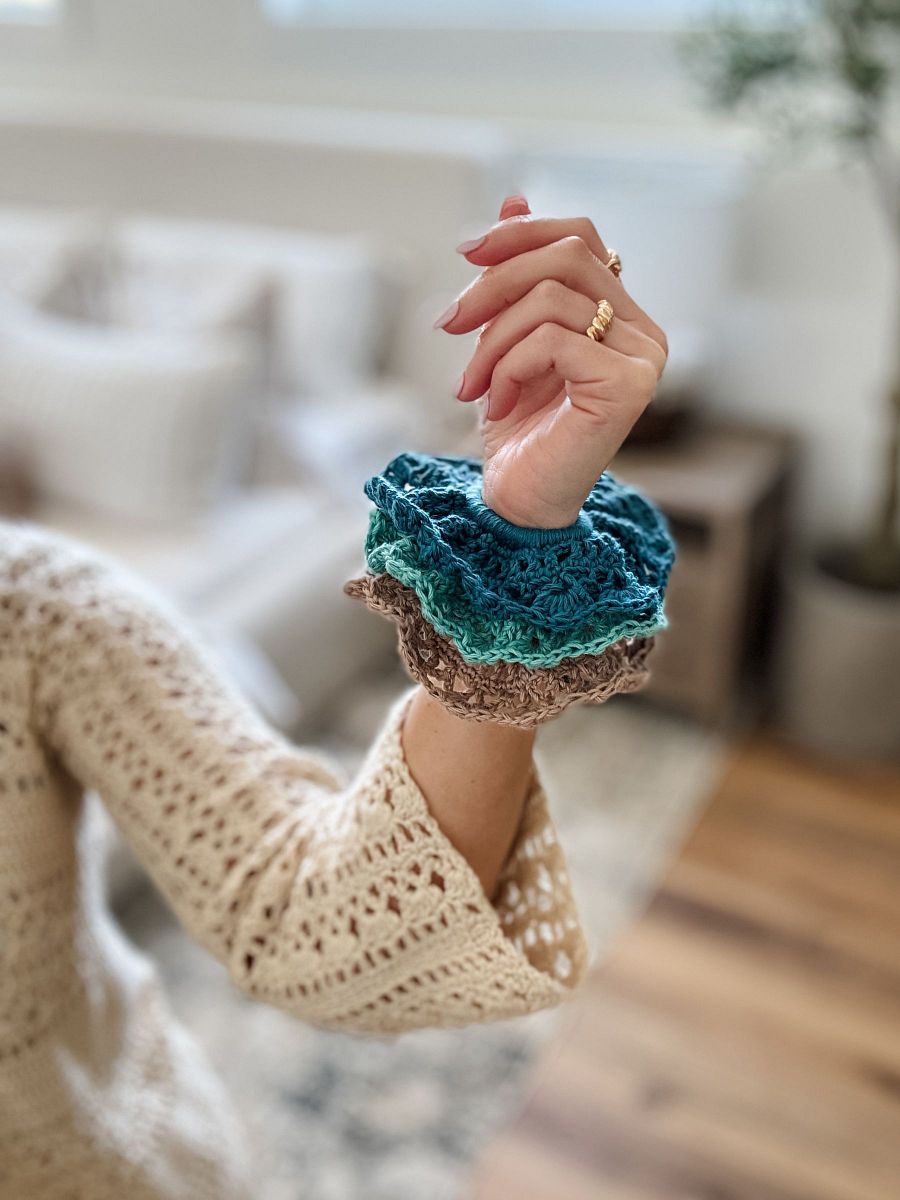 Caribbean Sea Scrunchie Crochet Pattern product image (4)