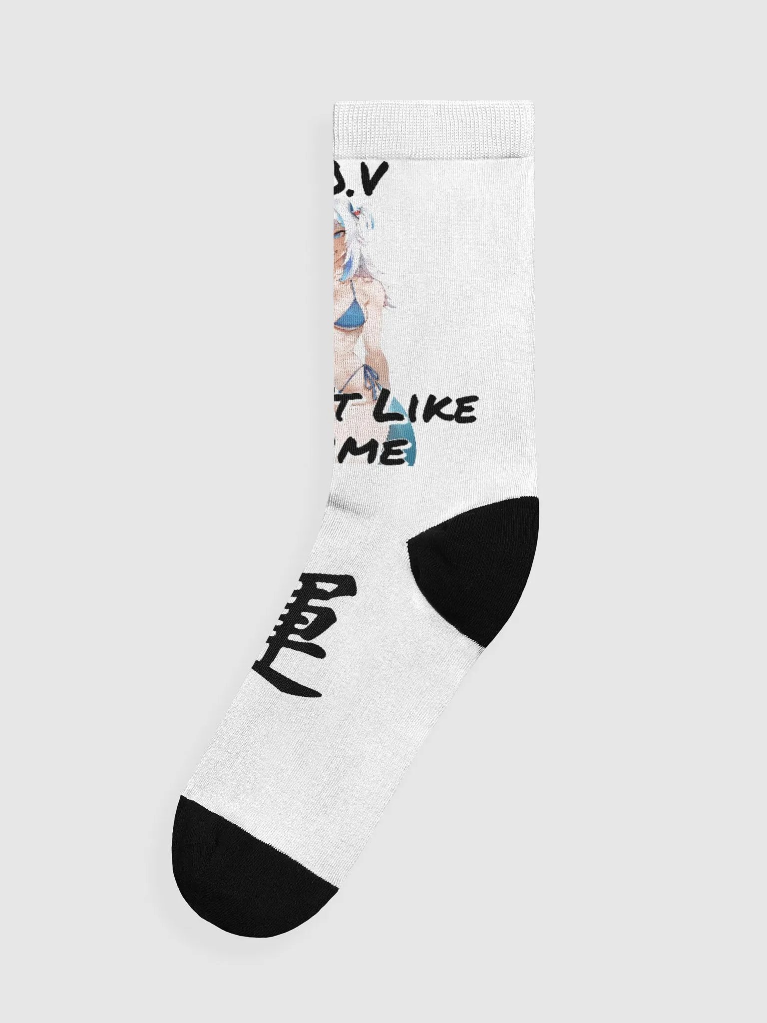 "Love Me Senpai Anime Girl Socks" product image (3)