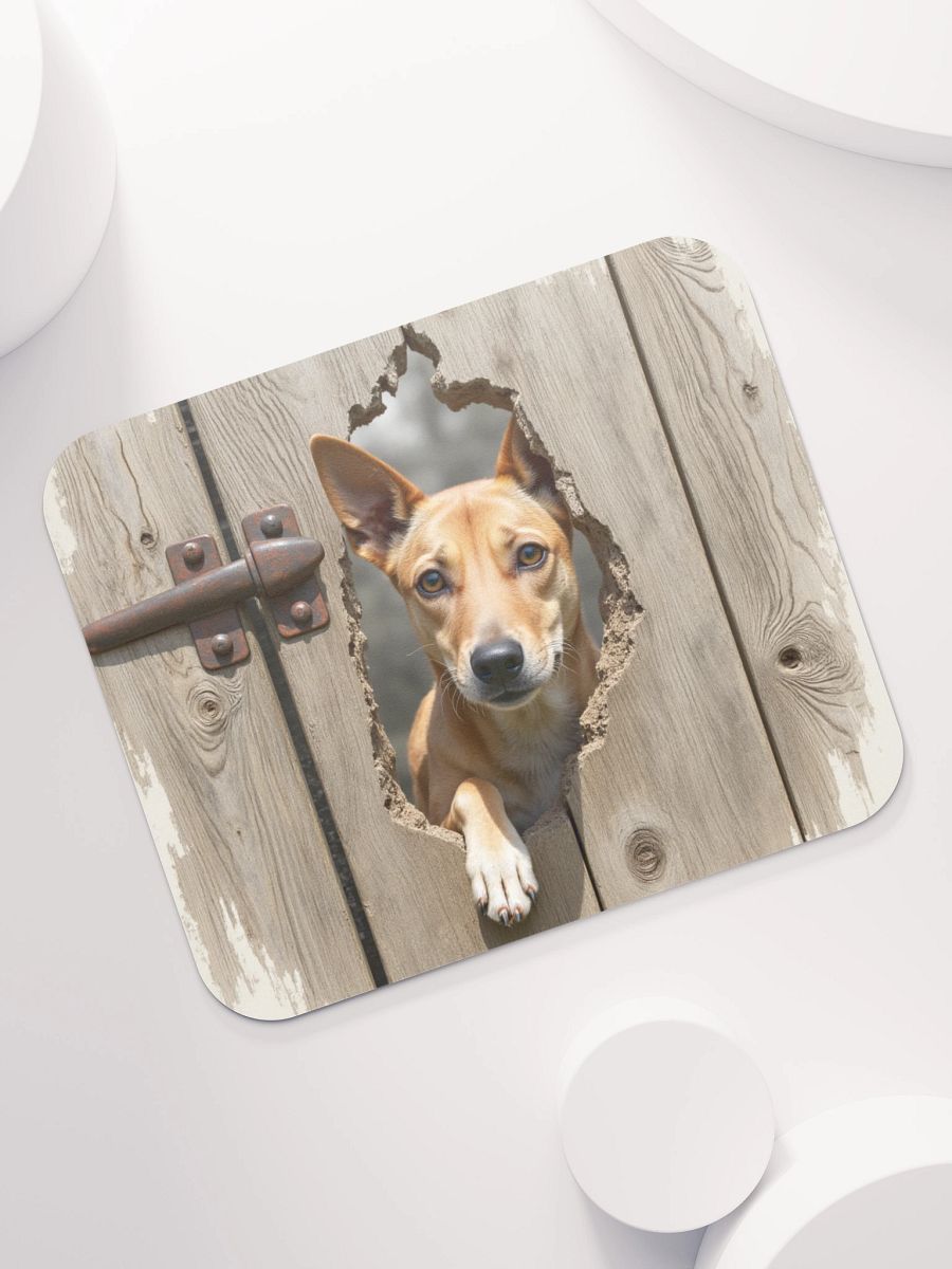 Rustic Wood Fence Peeker Mouse Pad product image (7)