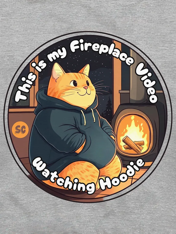 Cozy Cat - This is my Fireplace Video Watching Hoodie | Hoodie product image (1)