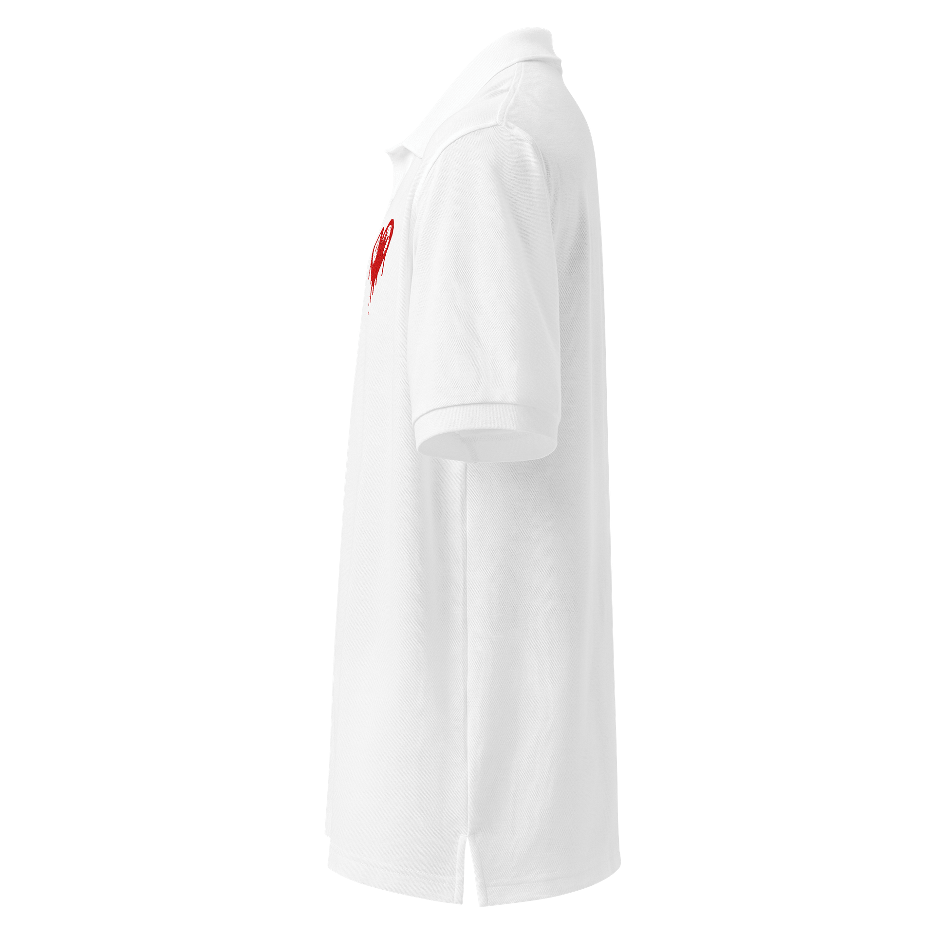 Dripping Heart Abstract Polo Shirt product image (2)