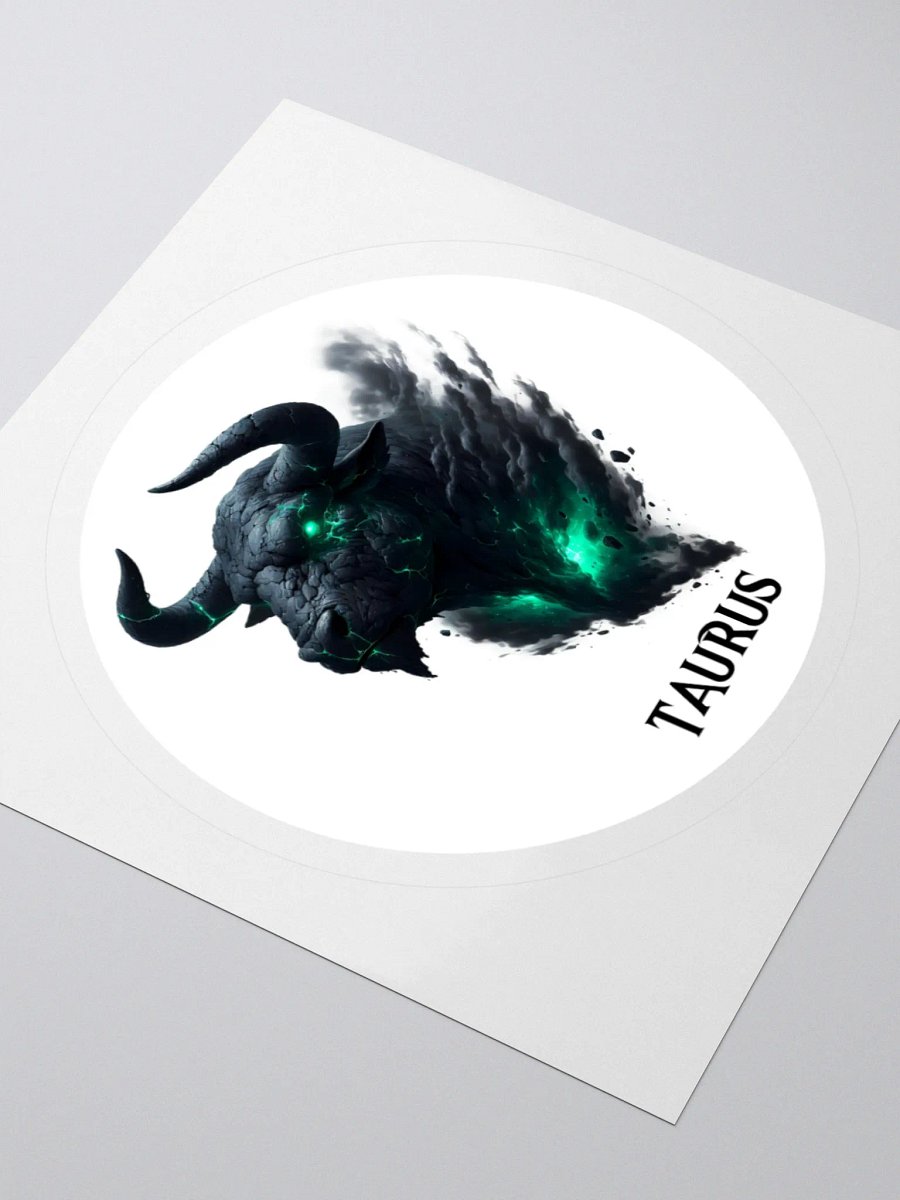 Mythical Taurus Zodiac Round Sticker product image (9)