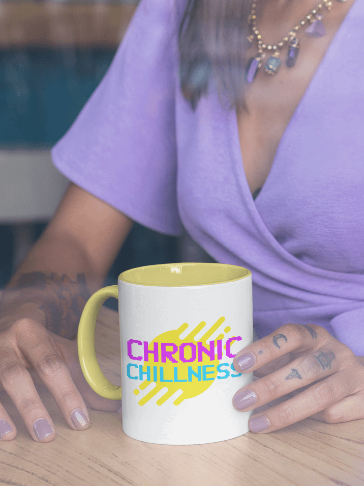 Chronic Chillness enamel mug product image (1)