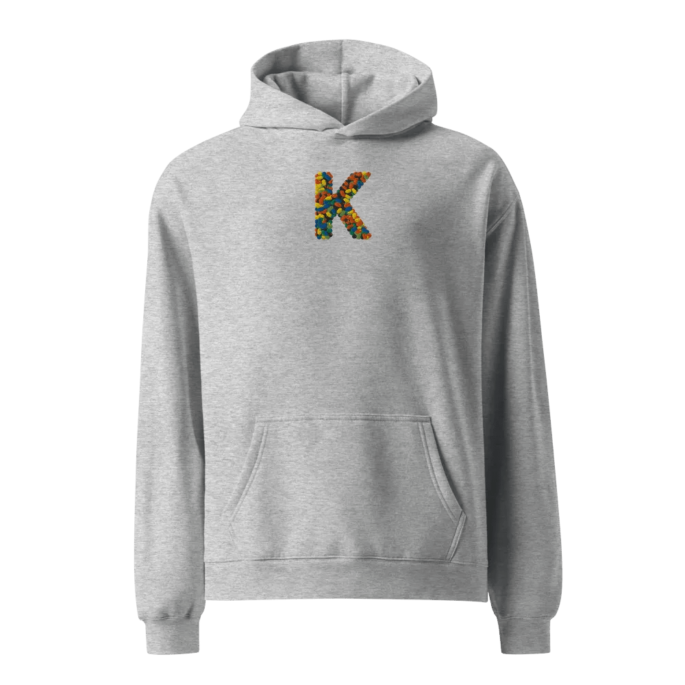Initial Letter Of Name "K" is Embroidered Unisex Oversized Hoodie product image (1)