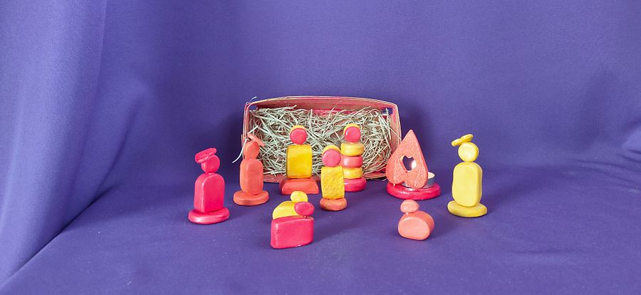 Presépio, Energia Positiva, figuras religiosas, minimalista, decoração de natal, feita à mão, conjunto religioso, presente único product image (7)