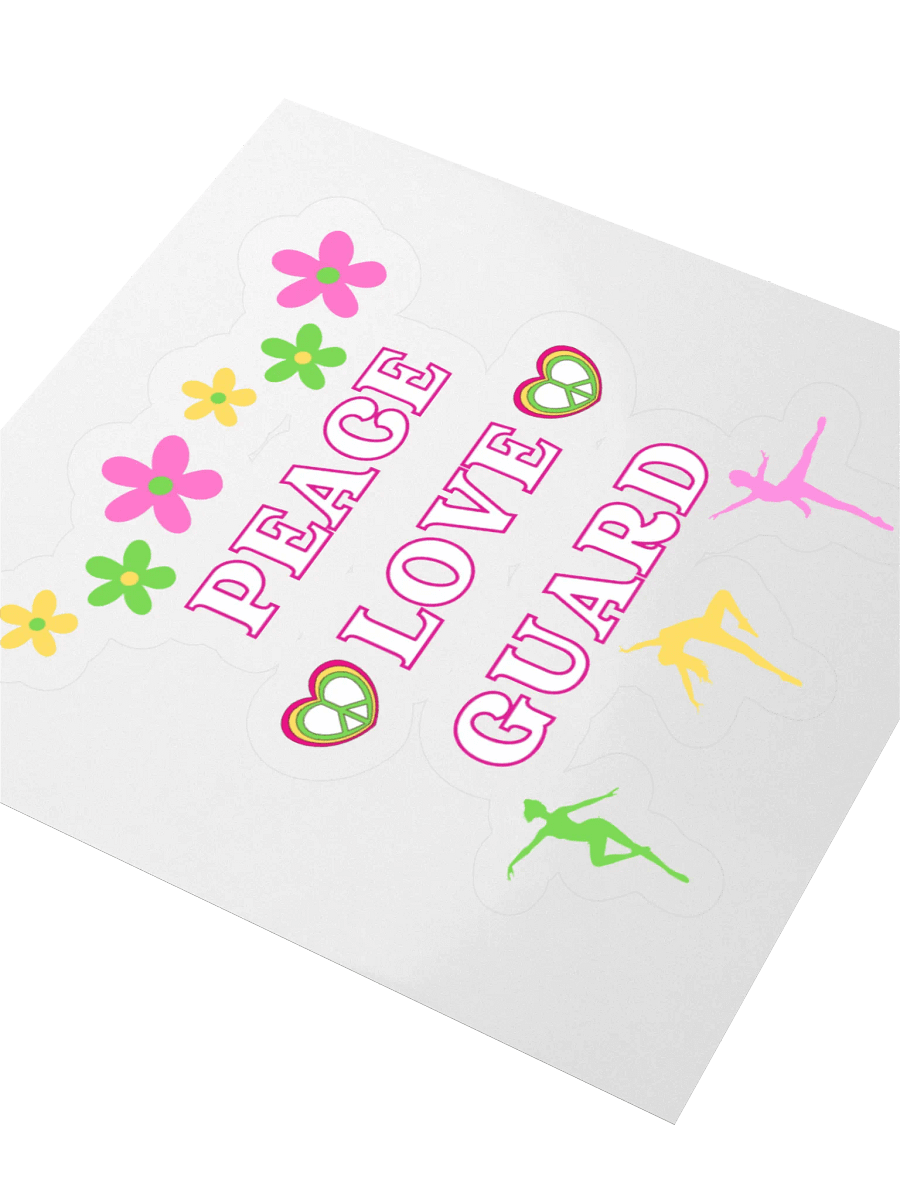 PEACE. LOVE. GUARD STICKER product image (7)