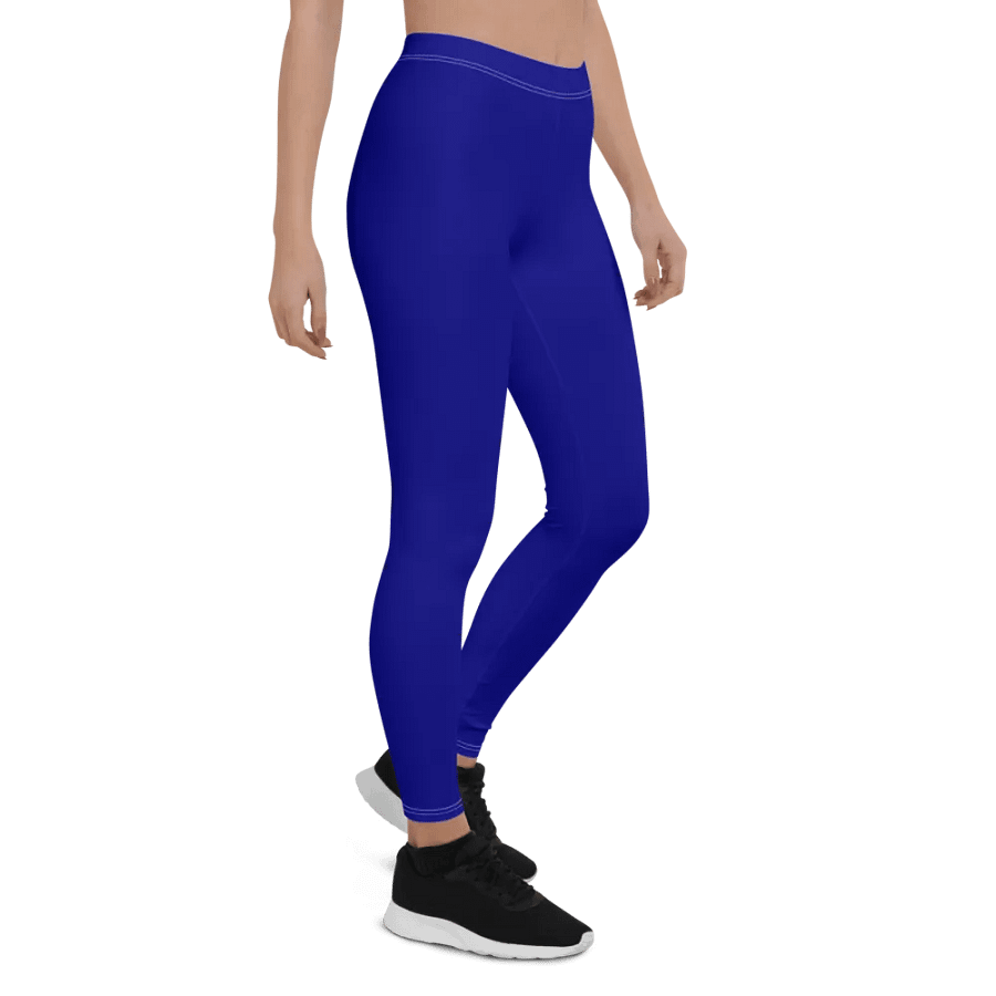 Plain Color Navy Blue Leggings product image (5)