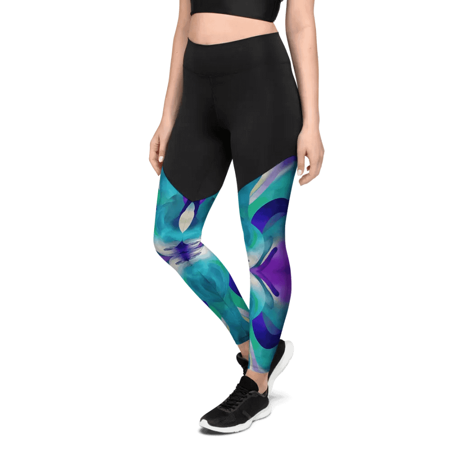 Ethereal Waves Sports Leggings product image (4)
