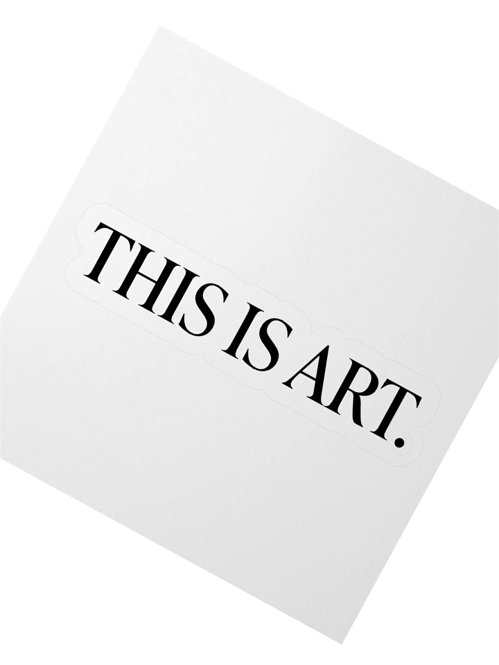 This Is Art sticker product image (6)