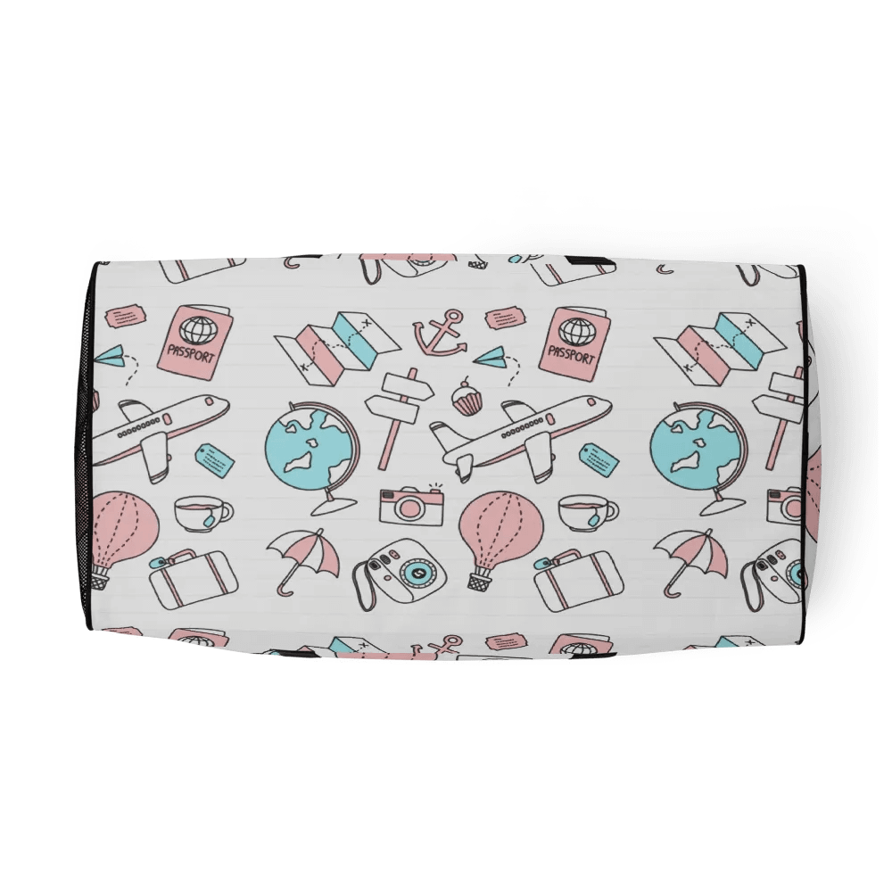 Travel Icons Canvas Duffle Bag product image (8)