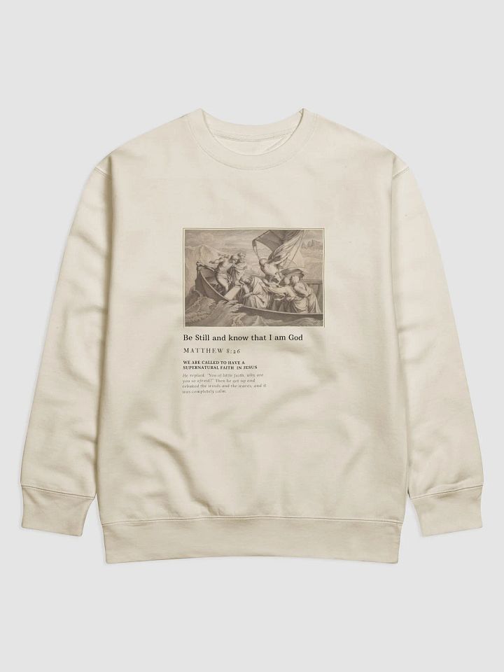 Be Still Long-Sleeve Crew-Neck unisex product image (1)