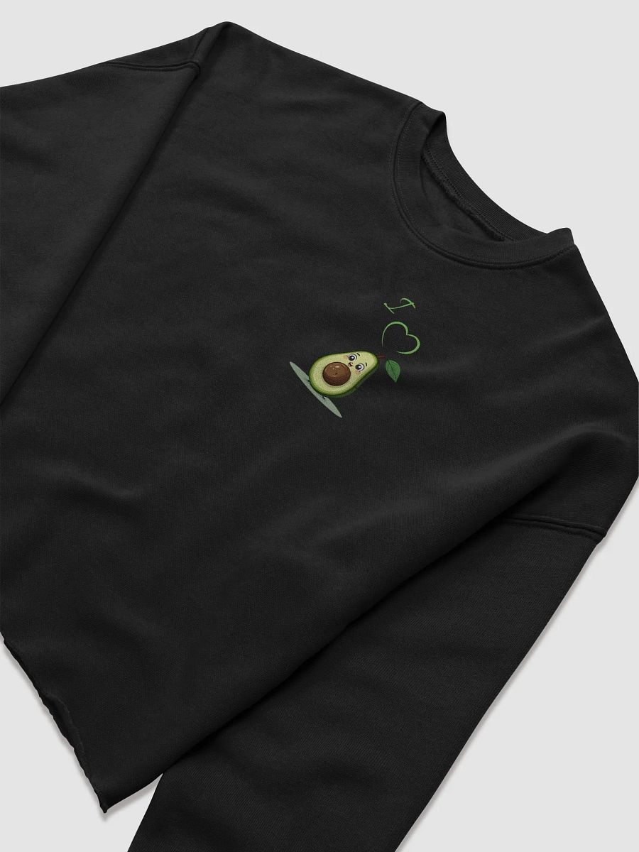I Heart Avocado Cartoon Crop Sweatshirt product image (23)