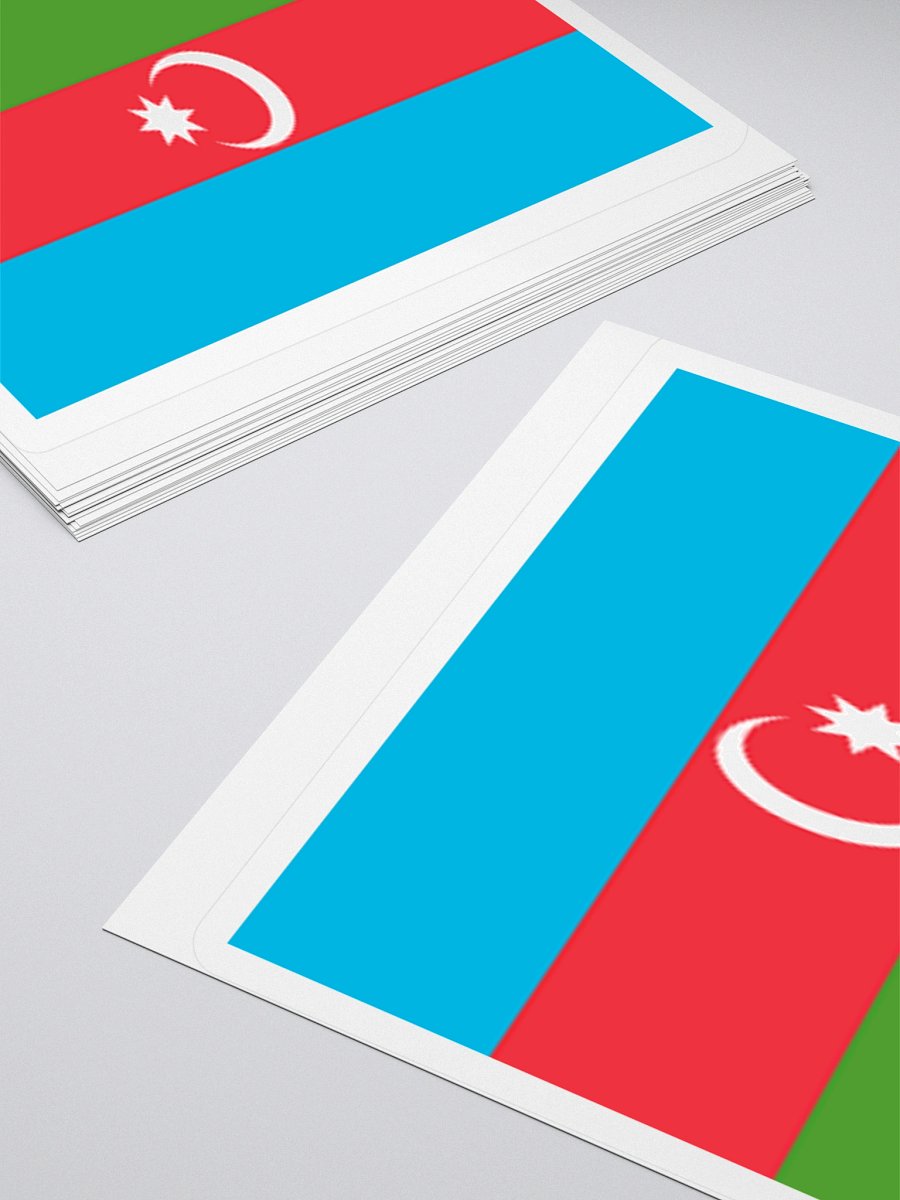 Exclusive Azerbaijan Flag Kiss-Cut Stickers - High-Quality Vinyl, Multiple Sizes product image (12)