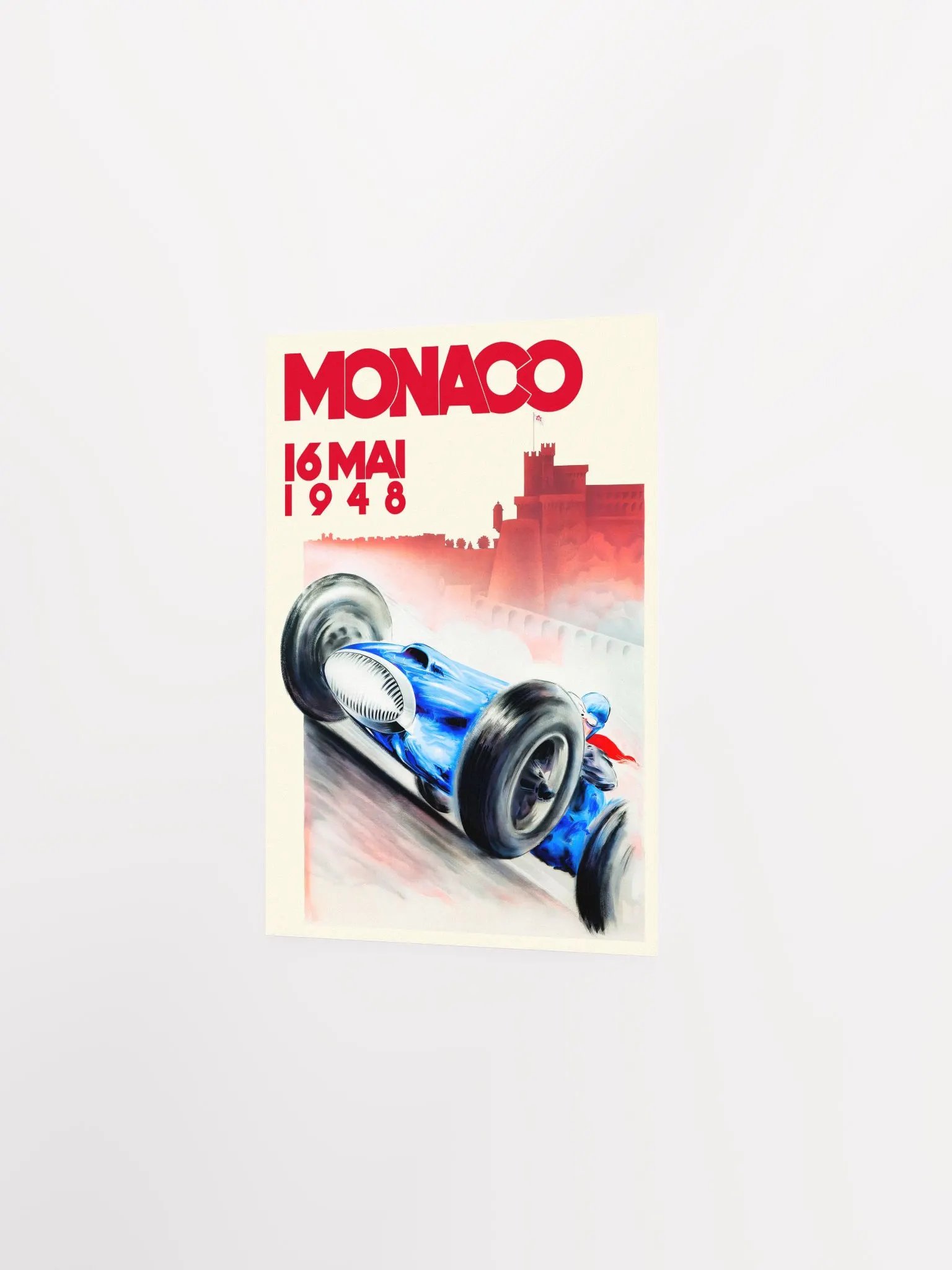 Monaco Vintage F1 Grand Prix, 1948 poster — Vintage Formula 1 poster, Monaco Grand Prix poster, retro travel poster, retro travel art product image (7)