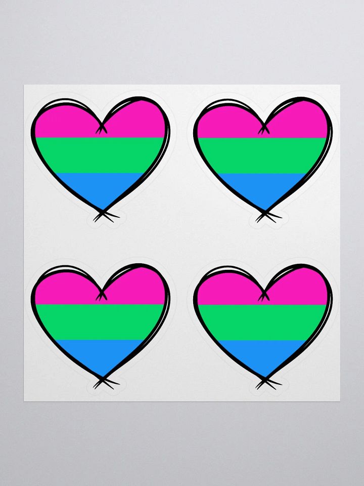Polysexual Pride Stickers product image (1)
