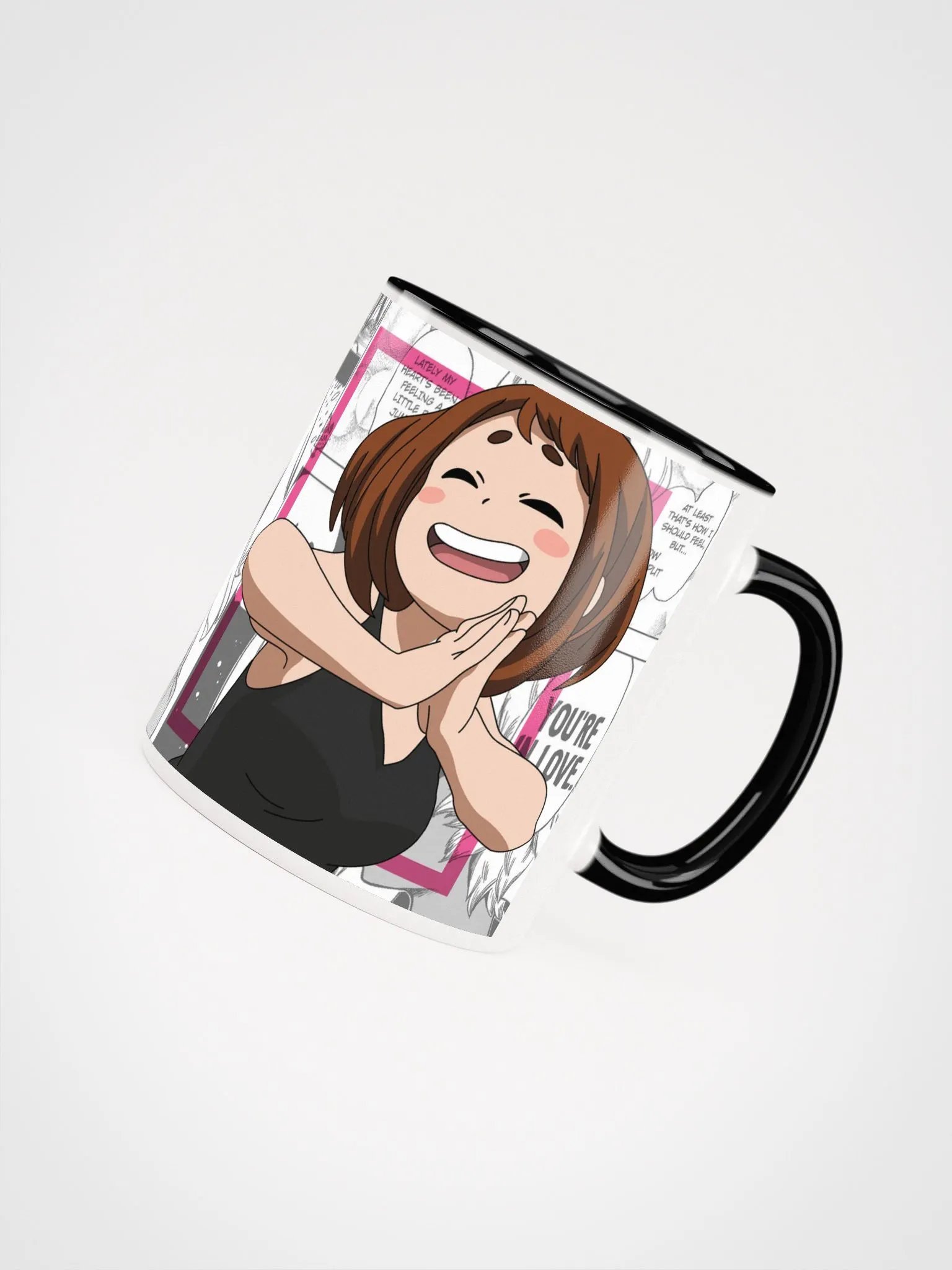 Smiling Ochaco Uraraka Ceramic Mug - My Hero Academia Anime Coffee Mug for Fans product image (5)