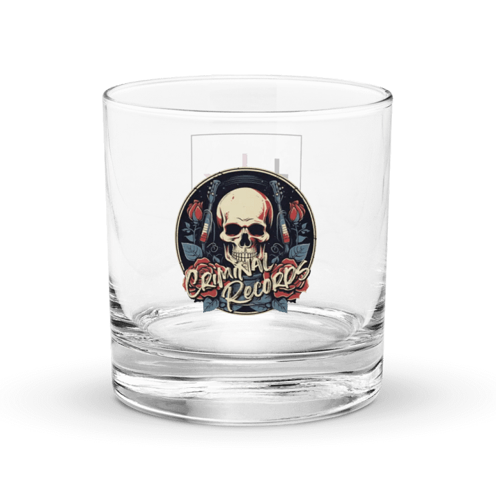 Criminal Records Rocks Glass product image (1)