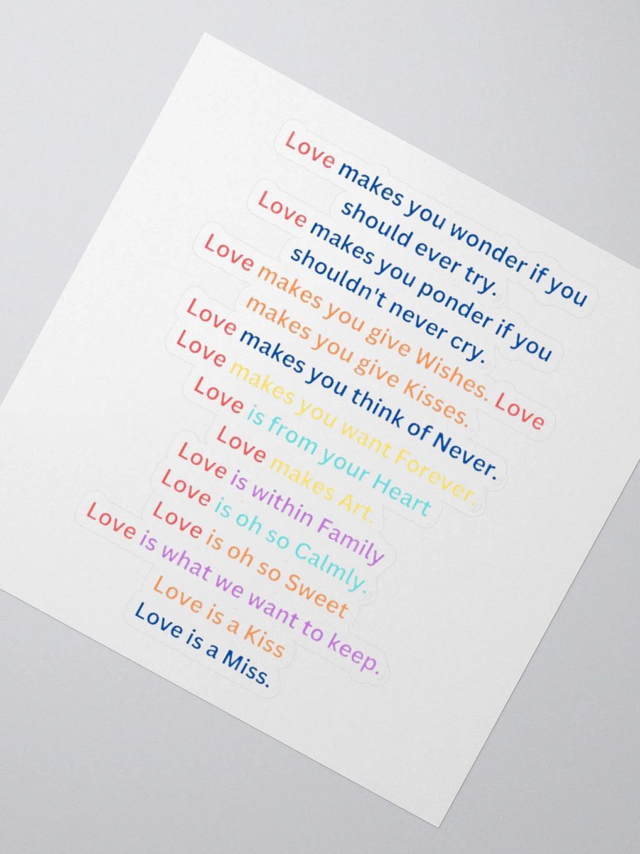 What is love long Stickers product image (6)