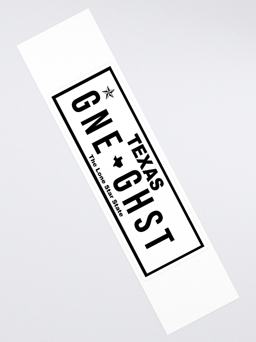 GoneGhost Plate Sticker product image (3)