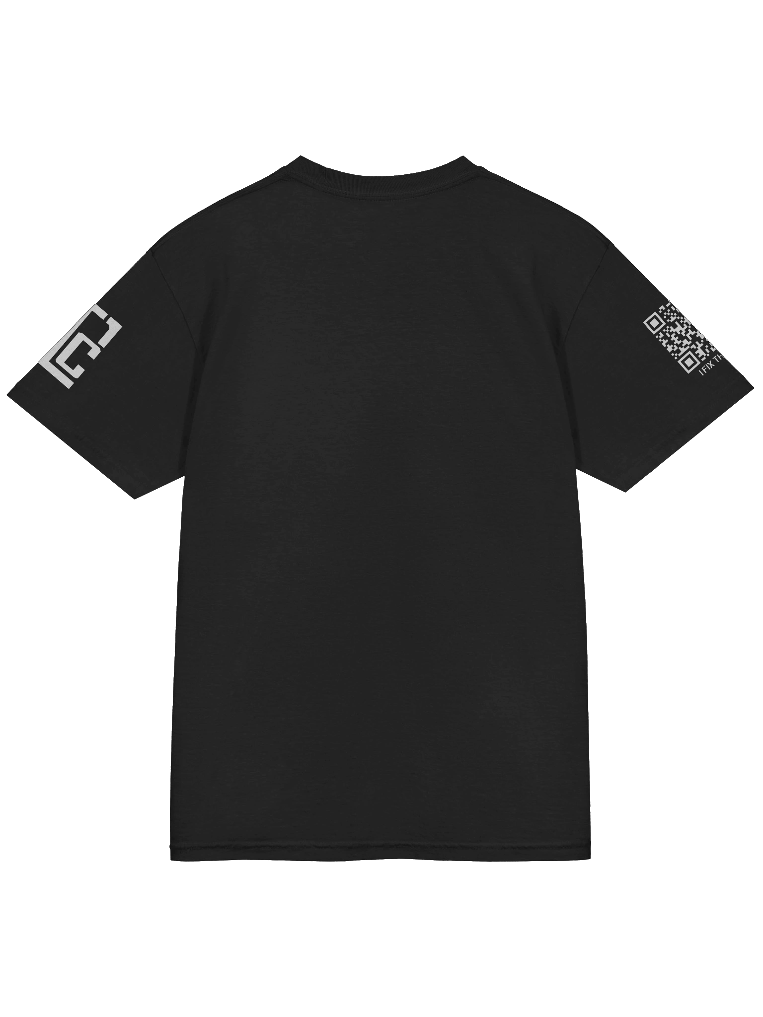 BLACK Ultra-Soft Cotton Tee - I FIX THINGS! (Sleeve Print) product image (4)
