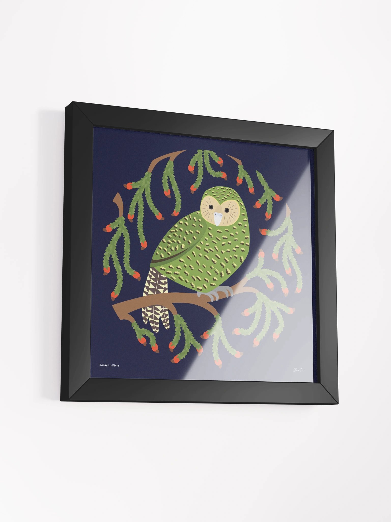Kākāpō in Rimu Framed Wall Art product image (3)